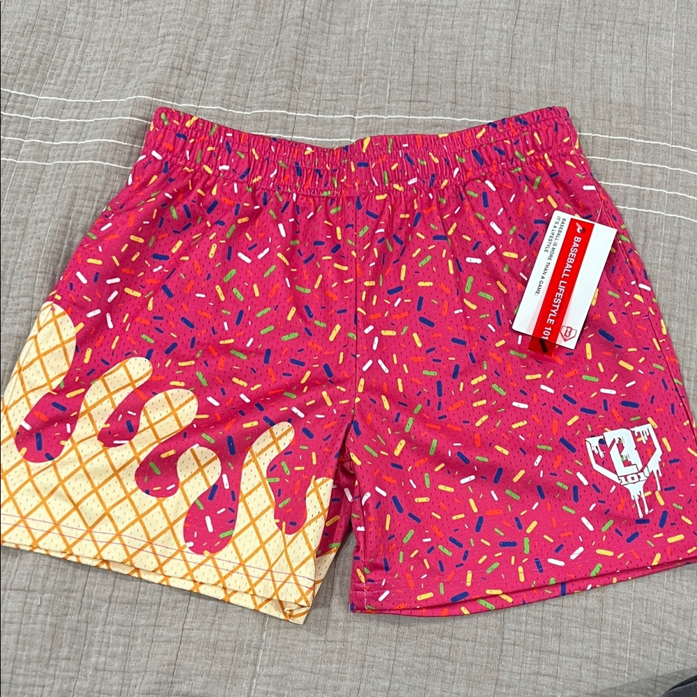 Baseball Lifestyle 101 Ice Cream Print Shorts